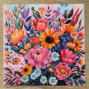 Vibrant Flowers 1000 Piece Puzzle
